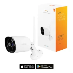 Brico Hombli Slimme Beveiligingscamera Buiten Wifi Full Hd Nachtzicht Wit- Beveiligingscamera