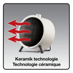 Brico Honeywell Ronde Keramische Verwarming Hce200W 1500W Wit