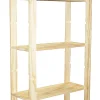 Opbergrekken|Brico Houten Rek Met 5 Grenen Paneel In Massief Den 170X65X28Cm