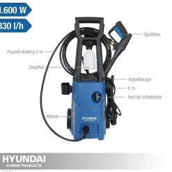 Hogedrukreinigers|Brico Hyundai Hogedrukreiniger 1600W 135Bar