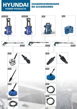 Hogedrukreinigers|Brico Hyundai Hogedrukreiniger 1600W 135Bar