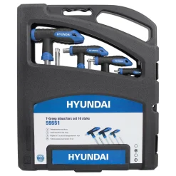Schroevendraaiers|Brico Hyundai Inbus En Torxsleutel Set T-Greep 16 Delig