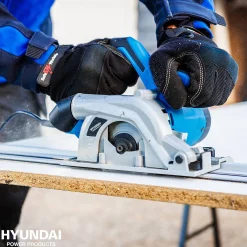 Zaagmachines|Brico Hyundai Invalzaag + Geleiderail 56341 1050W