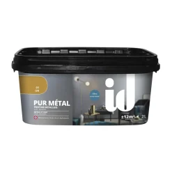 Brico Id Metaalverf Pur Metal Goud 2L- Muurverf