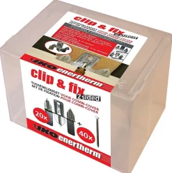 Wandisolatie|Brico Iko Isolatiebevestigingsset Clip&Fix 2-Zijdig 20 Stuks