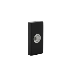 Brico Intersteel Deurbel Rechthoekig Rvs/Zwart 65X30X10 Mm- Deurbellen