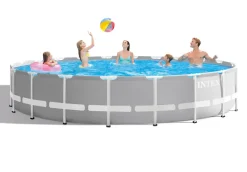 Brico Intex Rond Framezwembad Prism Frame Grijs O610X132Cm- Opzetzwembaden Zonder Pomp