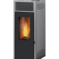 Brico Invicta Pelletkachel Nola 10 Grey 10Kw