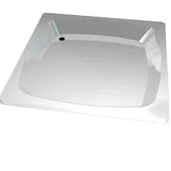 Douchebakken & Accessoires|Brico Isifix Douchebak Vierkant Acryl Wit 80X80X15Cm