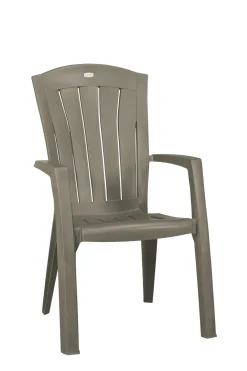 Brico Jardin Tuinstoel Santorini Kunststof Cappuccino- Tuinstoelen