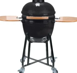 Brico Keramisch Barbecue Alleskunner 18 Inch Zwart + Trolley- Keramische Barbecue