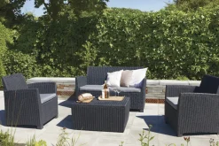 Brico Keter Balkon Loungeset Mia + Opbergbox 4-Delig- Loungesets