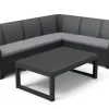Brico Keter Hoekbank Loungeset Rosalie + Tuintafel Lyon- Loungesets