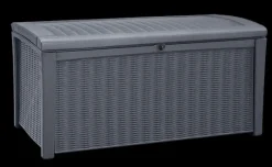 Brico Keter Kussenbox Borneo Antraciet 129,5X62,5Cm- Opbergboxen Tuin