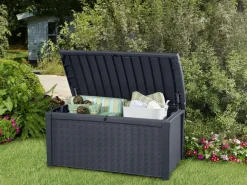 Brico Keter Kussenbox Borneo Antraciet 129,5X62,5Cm- Opbergboxen Tuin