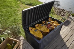 Brico Keter Kussenbox Borneo Antraciet 129,5X62,5Cm- Opbergboxen Tuin