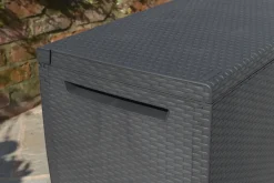 Brico Keter Kussenbox Capri Antraciet 123X57Cm- Opbergboxen Tuin