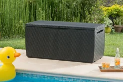 Brico Keter Kussenbox Capri Antraciet 123X57Cm- Opbergboxen Tuin