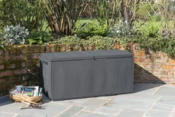 Brico Keter Kussenbox Capri Antraciet 123X57Cm- Opbergboxen Tuin