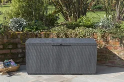 Brico Keter Kussenbox Capri Antraciet 123X57Cm- Opbergboxen Tuin