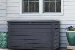 Brico Keter Kussenbox Ontario Antraciet 147X83Cm- Opbergboxen Tuin