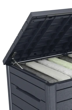 Brico Keter Kussenbox Ontario Antraciet 147X83Cm- Opbergboxen Tuin