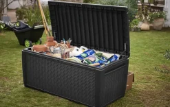 Brico Keter Kussenbox Sumatra Antraciet 145X64Cm- Opbergboxen Tuin