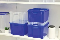 Manden & Boxen|Brico Keter Opbergbox Crownest Laserblauw 30L