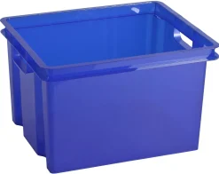 Manden & Boxen|Brico Keter Opbergbox Crownest Laserblauw 30L