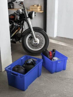 Manden & Boxen|Brico Keter Opbergbox Crownest Pvc Laserblauw 50L