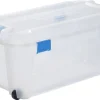 Manden & Boxen|Brico Keter Opbergbox Totem Transparant 80L
