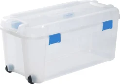 Manden & Boxen|Brico Keter Opbergbox Totem Transparant 80L