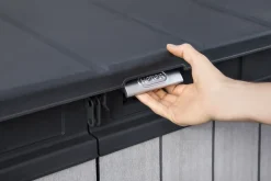 Brico Keter Opbergkast Elite Store Antraciet 123,5X82Cm- Opbergboxen Tuin