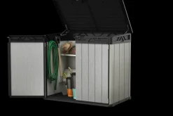 Brico Keter Opbergkast Elite Store Antraciet 123,5X82Cm- Opbergboxen Tuin