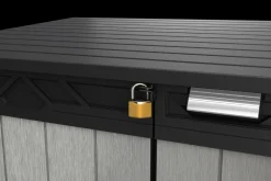 Brico Keter Opbergkast Elite Store Antraciet 123,5X82Cm- Opbergboxen Tuin