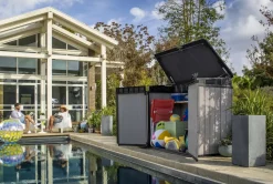 Brico Keter Opbergkast Elite Store Antraciet 123,5X82Cm- Opbergboxen Tuin