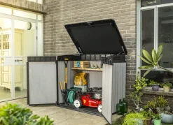 Brico Keter Opbergkast Elite Store Antraciet 123,5X82Cm- Opbergboxen Tuin