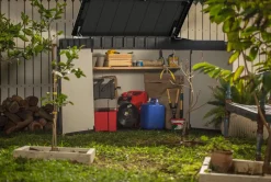 Brico Keter Opbergkast Elite Store Antraciet 123,5X82Cm- Opbergboxen Tuin