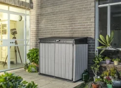 Brico Keter Opbergkast Elite Store Antraciet 123,5X82Cm- Opbergboxen Tuin