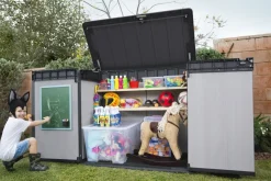 Brico Keter Opbergkast Elite-Store Pro Grijs 123,5X141X82Cm- Opbergboxen Tuin
