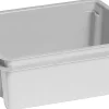 Manden & Boxen|Brico Keter Stapelbare Opbergbox Crownest Pvc Lichtgrijs 17L
