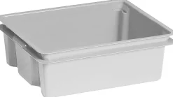 Manden & Boxen|Brico Keter Stapelbare Opbergbox Crownest Pvc Lichtgrijs 17L