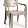 Brico Keter Tuinstoel Julie Cappuccino 61,5X58,5X79Cm- Tuinstoelen
