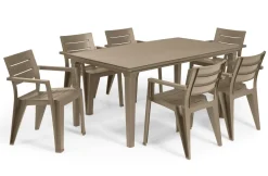 Brico Keter Tuinstoel Julie Cappuccino 61,5X58,5X79Cm- Tuinstoelen