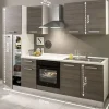 Complete Keukens|Brico Keukenblok Sofia 250Cm Notenhout Bruin