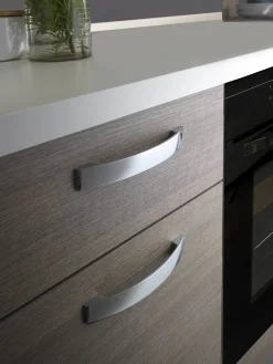 Complete Keukens|Brico Keukenblok Sofia 250Cm Notenhout Bruin