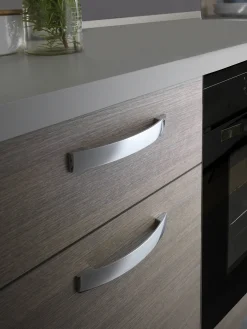 Complete Keukens|Brico Keukenblok Sofia 250Cm Notenhout Bruin