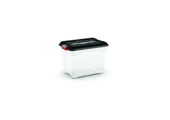 Manden & Boxen|Brico Kis Moover Box S Transparant Zwart 18L