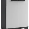 Vuilnisbakken|Brico Kis Recycling Kast Split Premium Grijs 2X110L