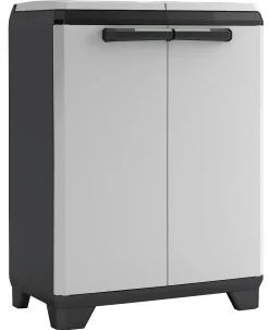 Vuilnisbakken|Brico Kis Recycling Kast Split Premium Grijs 2X110L